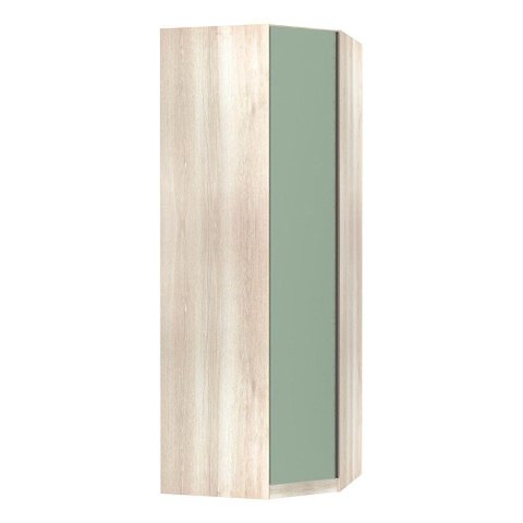 Guarda Roupa Canto Obliquo 1 Porta 1 Cabideiro Verde Jade