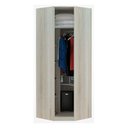 Ver imagem 3 de Guarda Roupa Canto Obliquo 1 Porta 1 Cabideiro Verde Jade