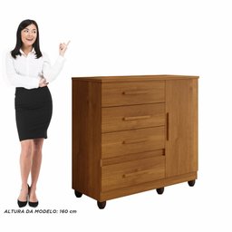 Cômoda New Florença Em MDP Benetil Móveis - 4