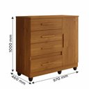 Ver imagem 5 de Cômoda New Florença Em MDP Benetil Móveis