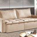Ver imagem 1 de Sofá Cama Retrátil e Reclinável 190cm Veludo Itália