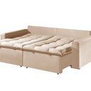 Ver imagem 2 de Sofá Cama Retrátil e Reclinável 190cm Veludo Itália