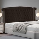 Ver imagem 2 de Cabeceira de Cama Box Luxo Queen 160 Cm Suede Marrom do Lar Móveis
