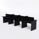 Ver imagem 1 de Baia de Trabalho 8 Lugares Cor:preto