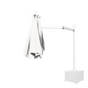 Ver imagem 4 de Ombrelone Lateral Branco - 2,70m de Diâmetro - em Alumínio - Base Cachepô - Persianet