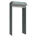 Ver imagem 5 de Porta-Geladeira 103 cm 1 Porta Basculante Cinza/Branco/Cinza Lux Madesa Cinza/Branco/Cinza