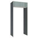 Ver imagem 1 de Porta-Geladeira 103 cm 1 Porta Basculante Cinza/Branco/Cinza Lux Madesa Cinza/Branco/Cinza