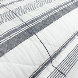 Par De Porta Travesseiros Matelado 100% Algodão 300 Fios com Abas Listrado - 2