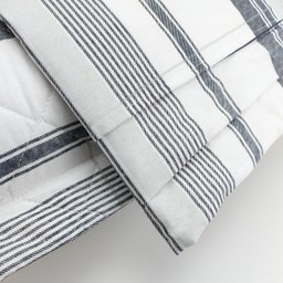 Par De Porta Travesseiros Matelado 100% Algodão 300 Fios com Abas Listrado - 5