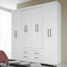 Roupeiro 8 Portas 4 Gavetas Santos Andirá Nápoles 8.4 Branco - 1