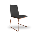 Ver imagem 1 de Cadeira Decorativa Jantar Estar Lille Base Bronze Veludo Cinza