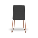 Ver imagem 4 de Cadeira Decorativa Jantar Estar Lille Base Bronze Veludo Cinza