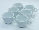 Ver imagem 2 de Kit Jogo 6 Xicaras Café/chá Cônicas 150ml - Porcelana Branca