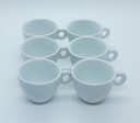 Ver imagem 3 de Kit Jogo 6 Xicaras Café/chá Cônicas 150ml - Porcelana Branca