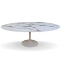 Ver imagem 3 de Mesa de Jantar Tulipa Saarinen Oval 2.35x122cm Testurizado Marmore
