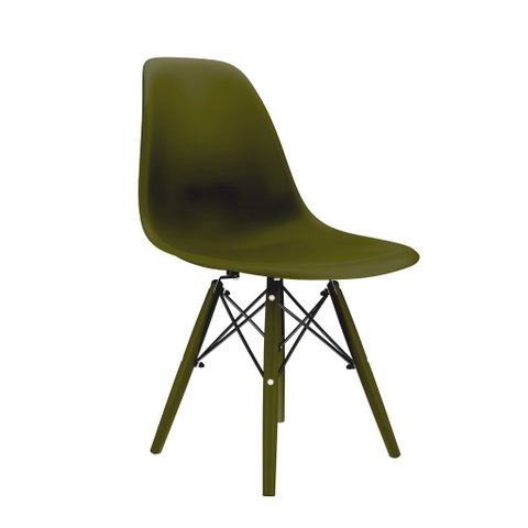 CADEIRA EAMES PP MUSGO PÉS EM POLIPROPILENO
