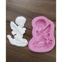 Ver imagem 1 de Molde Silicone Anjo Ajoelhado Rezando Batizado (anjinho) Hb