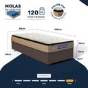 Ver imagem 5 de Cama Box + Colchão Gazin de Molas Ensacadas Pillow Top Air Pro Solteiro 88 cm