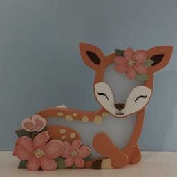 Luminária Bambi Coleção Happy - LCH-01 BH BABY KIDS Bateria 9V - 5