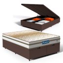 Ver imagem 1 de Cama Box Baú com Colchão de Molas Ensacadas Double Face Pillow Euro Alfa Probel Queen 158cm