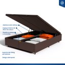 Ver imagem 7 de Cama Box Baú com Colchão de Molas Ensacadas Double Face Pillow Euro Alfa Probel Queen 158cm