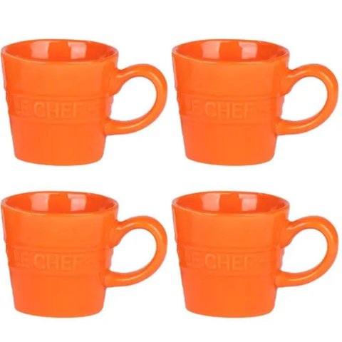 Jogo de Xícaras 4 Peças Le Chef 110ml Jgxc100/la - Hauskraft
