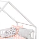 Ver imagem 3 de Cama Montessoriana Madeira Maciça Casa com Estrado Cora Branco Idimex