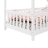 Cama Montessoriana Madeira Maciça Casa com Estrado Cora Branco Idimex - 13