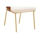 Ver imagem 3 de Sala de Jantar Completa Liz C/ Tampo Madeirado C/ Vidro Oval 218x108cm e 8 Cadeiras Vitta Off White/