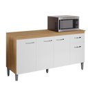 Ver imagem 1 de Balcão Cozinha Gabriela 4 Portas 1 Gaveta sem Tampo Ajl Móveis