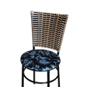 Ver imagem 4 de Kit 4 Cadeiras Cozinha Hawai Cappuccino Assento Estampado:floral Preto