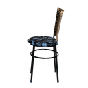 Ver imagem 3 de Kit 4 Cadeiras Cozinha Hawai Cappuccino Assento Estampado:floral Preto