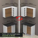 Ver imagem 7 de Cozinha Completa De Canto Mdf Madesa Acordes Branco Rustic