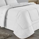 Ver imagem 1 de Edredom Dupla Face Queen Size 100% Algodão em Malha Fio 30-1 - Branco com Branco