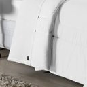 Ver imagem 2 de Edredom Dupla Face Queen Size 100% Algodão em Malha Fio 30-1 - Branco com Branco