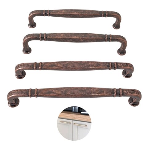 Puxador Alça Grenade Cobre Velho Torralba 64mm 4 Unidades