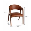 Ver imagem 6 de Kit 8 Cadeiras Valentina Madeira Maciça Mel Estofado Ocre Ideal Decor