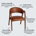 Ver imagem 2 de Kit 8 Cadeiras Valentina Madeira Maciça Mel Estofado Ocre Ideal Decor