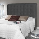 Ver imagem 2 de Cabeceira Estofada Cama Box Casal King Louise 195cm Suede Cinza - Desk Design