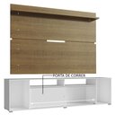 Ver imagem 5 de Rack Madesa Cancun e Painel para TV até 65 Polegadas Branco/Rustic 095Z Cor:Branco/Rustic