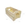 Caixote de Feira Pequeno 22X25X43 em Madeira de Pinus - NATURAL - 6
