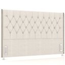 Ver imagem 1 de Cabeceira Cama Box Queen 160cm Estofada Frizza P05 Linho Creme - Lyam Decor