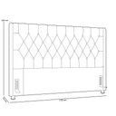 Ver imagem 5 de Cabeceira Cama Box Queen 160cm Estofada Frizza P05 Linho Creme - Lyam Decor