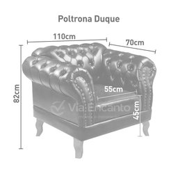 Conjunto Poltronas E Namoradeira Chesterfield Duque Pinhão - 3