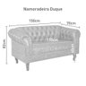 Conjunto Poltronas E Namoradeira Chesterfield Duque Pinhão - 2