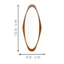 Ver imagem 4 de Espelho Emoldurado Antique Freijó 150x60cm