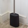 Escova sanitária silicone suporte cerâmica preto - Oikos - 7