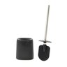 Escova sanitária silicone suporte cerâmica preto - Oikos - 1
