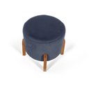 Ver imagem 3 de Conjunto Poltrona Estofada Júlia com Puff Redondo Berlim Azul – Straub Web