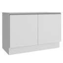 Ver imagem 1 de Balcão Gabinete de Pia Armário de Cozinha 120 cm 2 Portas Branco Glamy Madesa